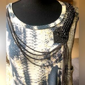 Haute Hippie snake back tank